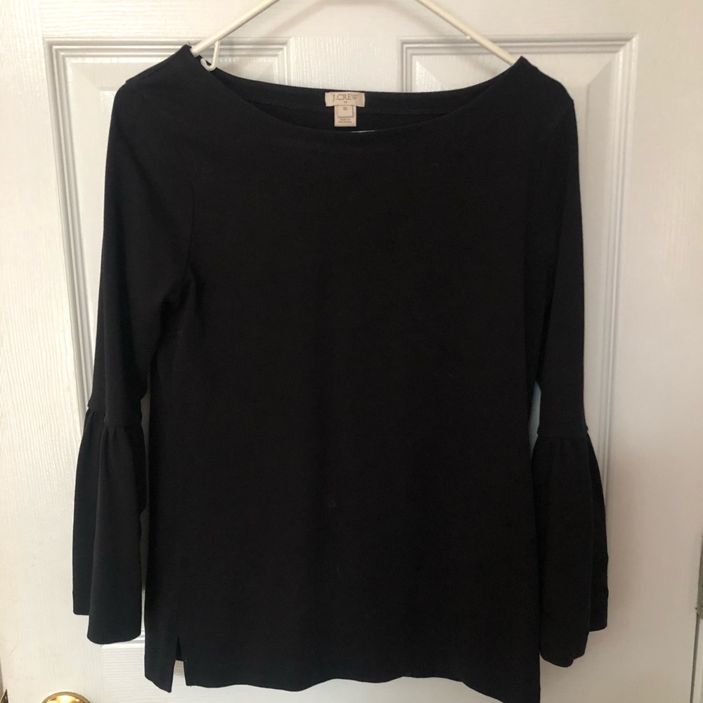 J. CREW BLACK BLOUSE
